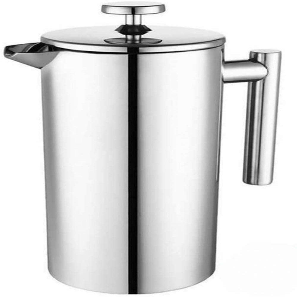 YZJSSL French Press Coffee Maker with Stainless Steel Filter, 18/10 Double-Wall Carafe, 350 mL