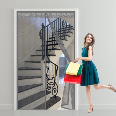 Magnetic Insect Screen Door 185 x 270 cm, Gray A