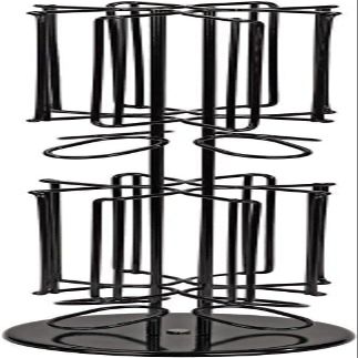 Rotating Capsule Holder for 40 Capsules, Black