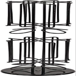 Rotating Capsule Holder for 40 Capsules, Black