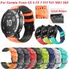 KAVJU 26/22 mm Silicone Watch Band for Garmin Fenix 6/6X Pro, 5/5X, 3/3HR, 935, 945, S60 and S62, Agate view 2