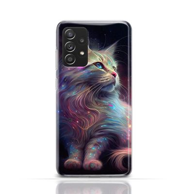 CoverHeld Case for Xiaomi 11T 5G, Silicone TPU Soft Case with Shimmering Fantasy Cat Design, Opal