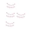 Beavorty 4-Piece Baby Shower Banner with Star and Heart Designs view 1