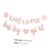 Beavorty 4-Piece Baby Shower Banner with Star and Heart Designs view 2