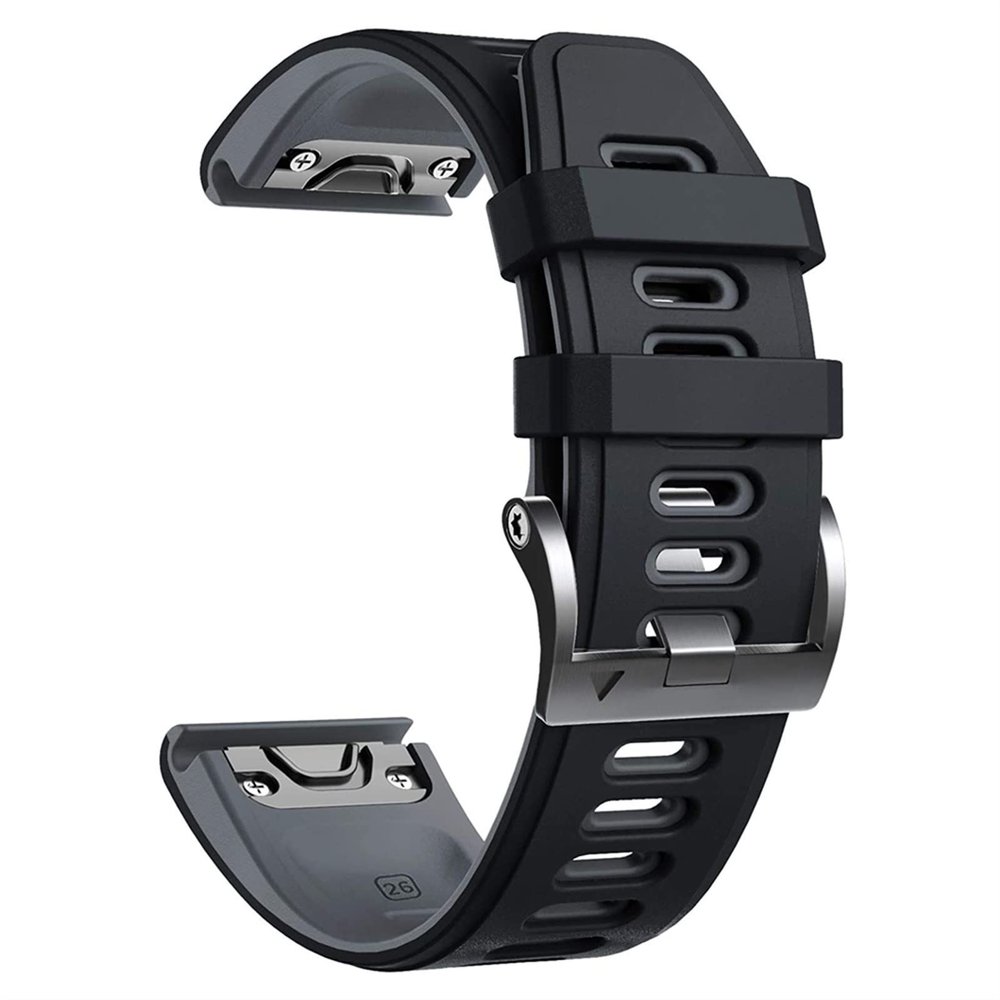 AEMALL Silicone Quick-Release Band for Garmin Fenix, 26 x 22 mm, Agate