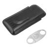 3-Finger Leather Cigar Case with Cutter view 1