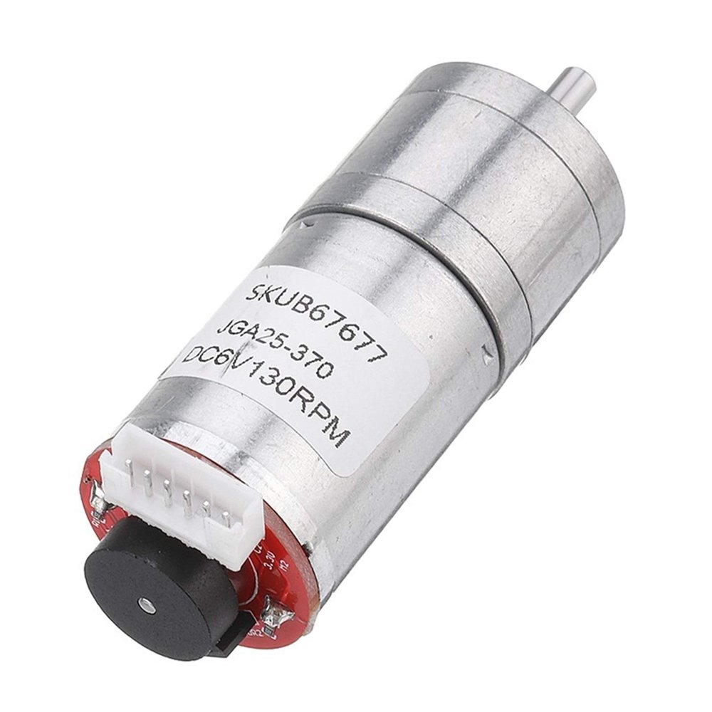 JAHNEH Shuxiang Micro Gear Reduction Motor with Encoder, D-Shaped Dual Shafts, 60 RPM