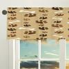 COTOT Dog Paw Print Window Valance Curtain, 30.4 x 132 cm view 2