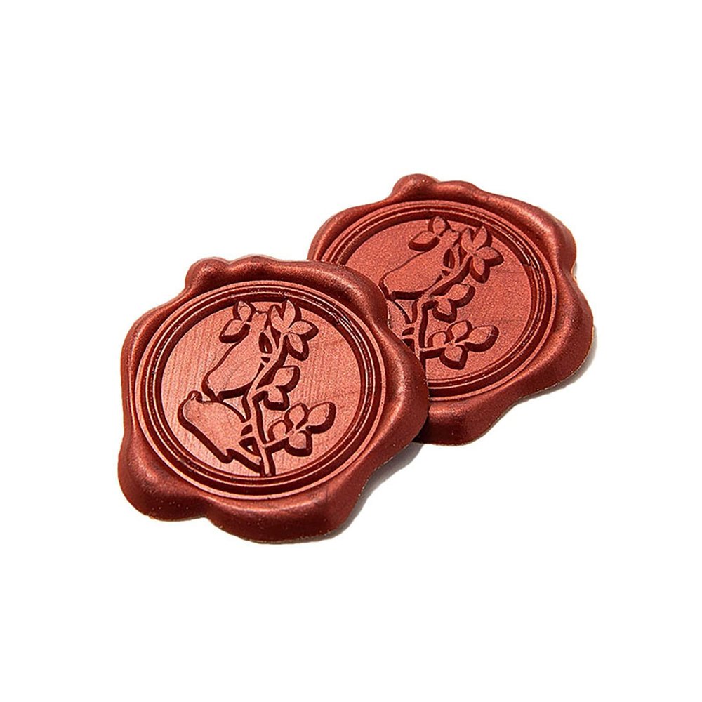 BAMFY Self-Adhesive Wax Seal Stickers for Invitations and Envelopes (Color: J, 20 pcs)