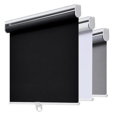 AOSKY Cordless Blackout Roller Shade, 33 in W x 72 in H, Black