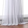 Lieson Bedroom Curtains, 2-Piece Set, Semi-Sheer Polyester, Light Gray, 137 x 244 cm view 4