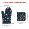 Heat-Resistant Oven Mitts and Pot Holders, 3-Piece Set, Jellyfish Print view 2