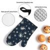 Heat-Resistant Oven Mitts and Pot Holders, 3-Piece Set, Jellyfish Print view 3