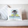 Mugffins Filled Pillow with Saying for Tennis Players – German – “Koalified” – 40 x 40 cm – Original and Funny Gift for Employees view 4