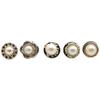 30-Piece Metal Rhinestone Buttons for Shirts, Cardigans, Hats and Pants view 1