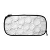 MIXMEY Pencil Case with 3D Floral Print, Large Capacity, 3 Compartments, Black, One Size view 3