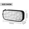 MIXMEY Pencil Case with 3D Floral Print, Large Capacity, 3 Compartments, Black, One Size view 4