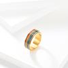 YAHOYA 316L Stainless Steel Enamel Rainbow Pride Ring, Lesbian/Gay Wedding and Engagement Ring for Men, Gift view 3