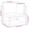 vidaXL 6-Piece Garden Lounge Set with Light Gray Cushions Solid Wood view 3