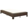 Chusui 2-Person Sun Lounger with Cushion, Brown Poly Rattan view 2