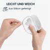 kwmobile Case Compatible with JBL Tune Flex, White TPU Silicone Cover view 3