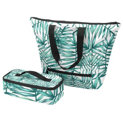Tote Bag & Lunch Bag Set, Pumpkin Handbags with Insulated Lunch Bags, Multicolor 4, One Size