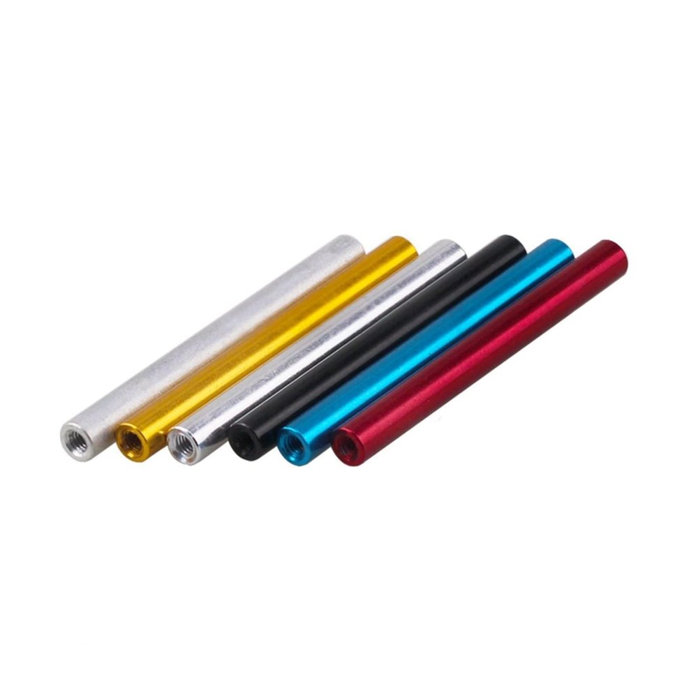 WILLWA 10-Piece Aluminum Standoff Bolts for RC Multirotors, M2.5 x 25 mm, Black