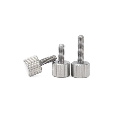WILLWA 304 Stainless Steel Knurled Thumb Screws, Metric Thread, Knurled Head, M5, 10 mm, 5 pcs