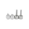 WILLWA 304 Stainless Steel Knurled Thumb Screws, Metric Thread, Knurled Head, M5, 10 mm, 5 pcs view 4