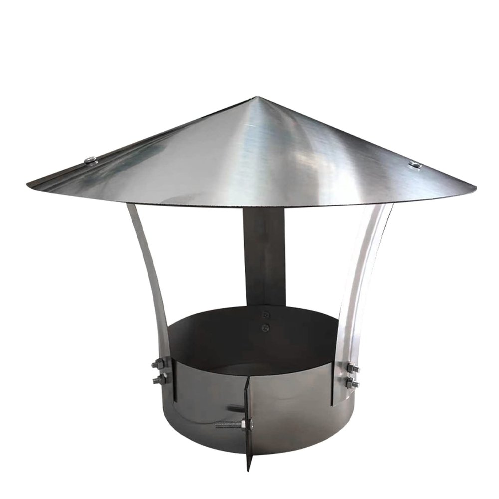 QWEASDF Stainless Steel Chimney Cap, 6.3 in (16 cm)