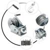 3500 lb Manual Winch, Dual-Gear Hand Winch with Hand Crank for Boats, ATVs and RV Trailers, 33 ft Steel Wire Rope, JIYAMI'EN EL (Color: 3000 lb Wire Rope 8 m) view 4