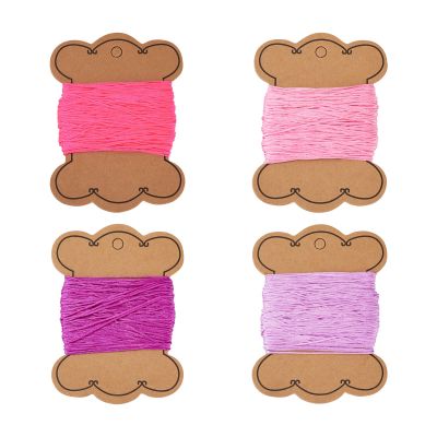 Pandahall 100 m Nylon Cord, 4 Colors, 0.8 mm, for Chinese Knots, Macramé, Bracelets and Jewelry Making