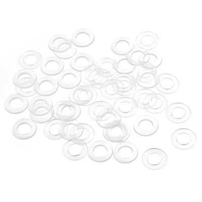 QUARKZMAN M6 Nylon Round Flat Washer Gasket, 50-Pack