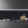 Alwayspon 3D Self-Adhesive Waterproof Vinyl Wall Tile Stickers, Black, 30.5 x 15.3 cm, 10 Sheets view 4