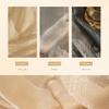 EDOSSA French Light Dreamy Shiny Tulle Curtain for Living Room, Balcony, Room Divider, Decoration, White Gauze, Window, 3, W 100 x H 200 cm, 1 Piece, 1st Rod view 3