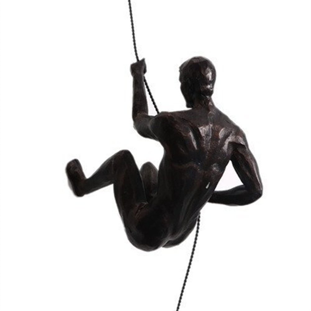 VOLGUT Climber Figurine, Wall-Climbing Man, Resin, Color C, Size 1
