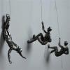 VOLGUT Climber Figurine, Wall-Climbing Man, Resin, Color C, Size 1 view 2