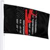 Deer Hunting US Deterrent Patrol Flag 3 x 5 Ft Banner with Grommets, Outdoor Indoor Decor view 2