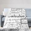 TOPUNY Math Geometry Geek Calculus Print Soft Plush Throw Blanket view 1