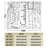 TOPUNY Math Geometry Geek Calculus Print Soft Plush Throw Blanket view 3