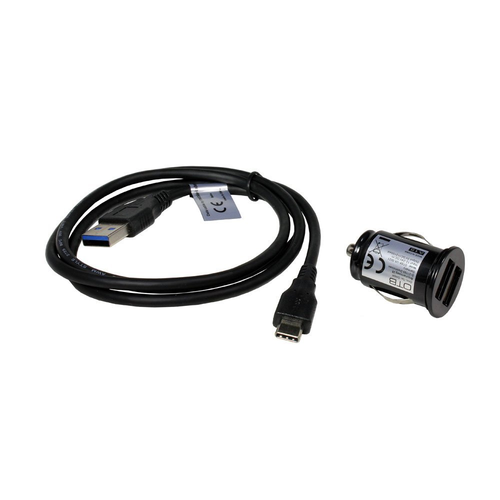Dual USB Car Adapter + Cable for Samsung Galaxy A10e SM-A102U, 2100 mA