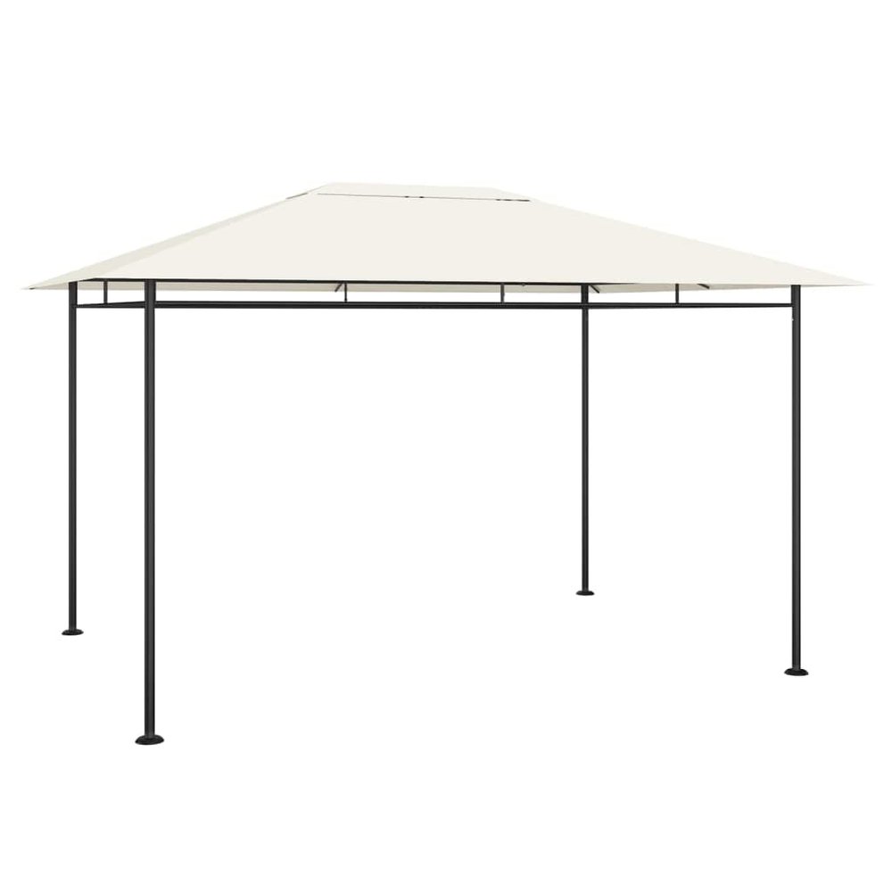 vidaXL Gazebo 384 x 281 x 270 cm Cream 180 g/m²