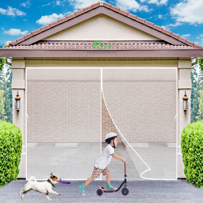 Magnetic Screen Door Curtain, 185 x 210 cm, White
