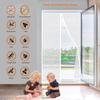 Magnetic Screen Door Curtain, 185 x 210 cm, White view 3