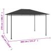 vidaXL Gazebo 4 x 3 x 2.7 m Anthracite 180 g/m view 4
