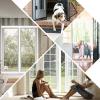 Magnetic Insect Screen Door, No-Drill Mosquito Net, Automatic Closing, 190 x 205 cm, White view 4