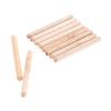 BELLAY Wooden Dowels, Round and Fluted, 10 × 60 mm, 50 Pieces view 2