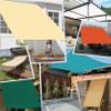 Waterproof Rectangular Shade Sail 3 x 4 m, 98% UV Protection, Burgundy view 2