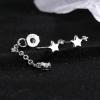 XJruixi Silver-Tone Star Tassel Zircon Drop Earrings for Women view 3