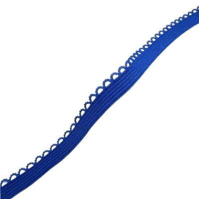 JZYSS Lace Trim 4-Piece 5-Yard 10 mm Elastic Ribbon, Spandex Band, Tulle Tape for Headbands, Dresses, DIY Crafts and Garments, Blue, 5 Yards